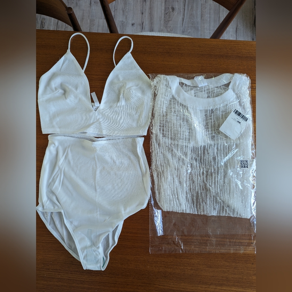 Glitter t-shirt - three piece set rave outfit